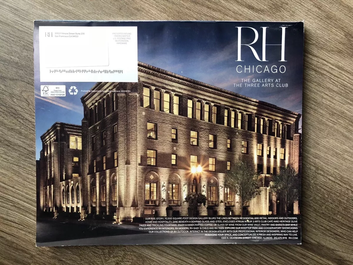 RESTORATION HARDWARE RH OUTDOOR FURNITURE DECOR CATALOG LOOK BOOK 2018