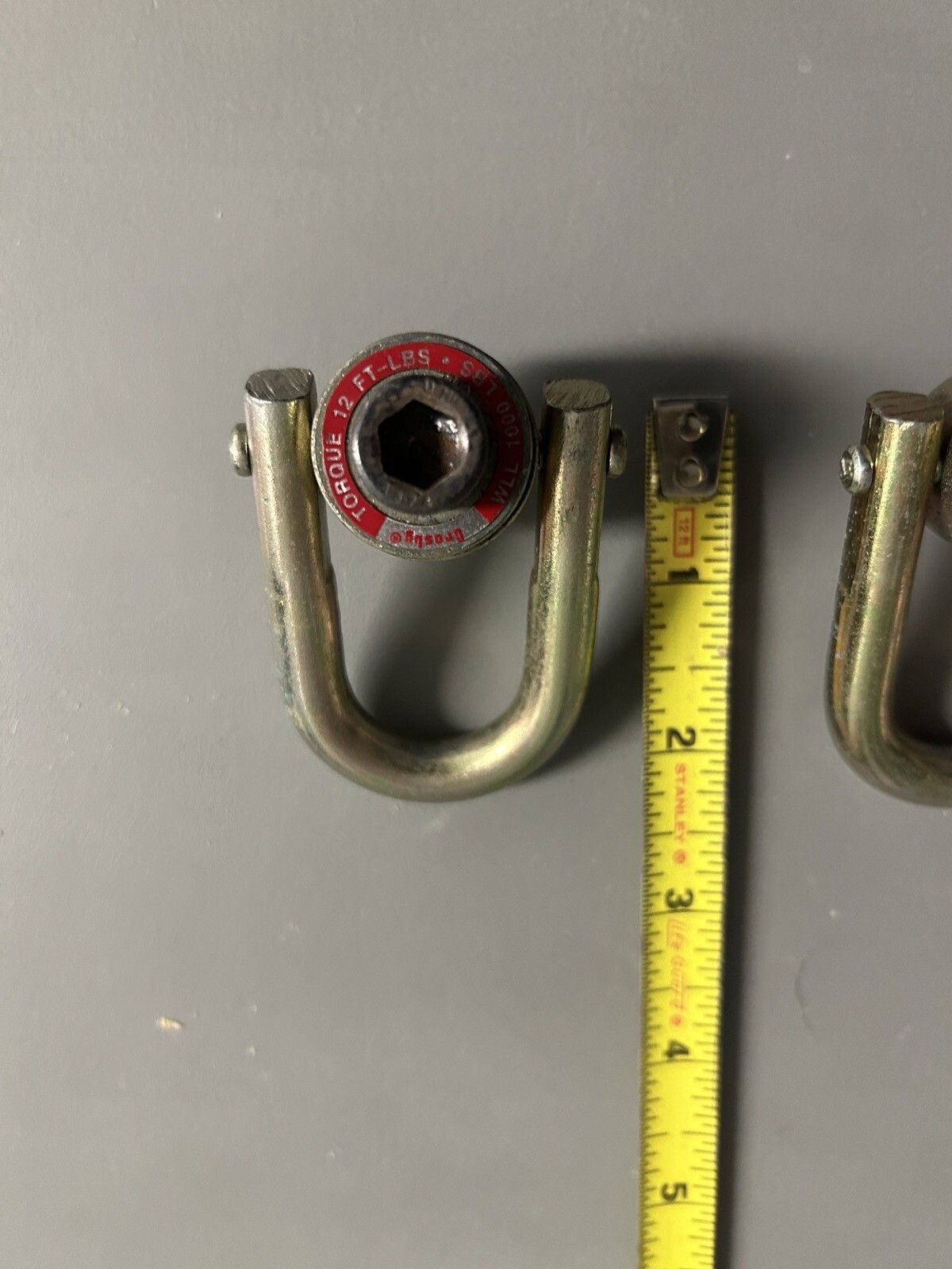 2 CROSBY HR125 Swivel Hoist Ring WLL 1000 LBS, 3/816 X 1.5 (1016898