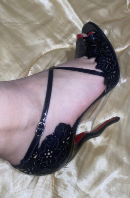 Christian Louboutin ブラック ハイヒール 38 1/2 Miss Z - 60 mm Pumps - Patent calf leather - Black - Women