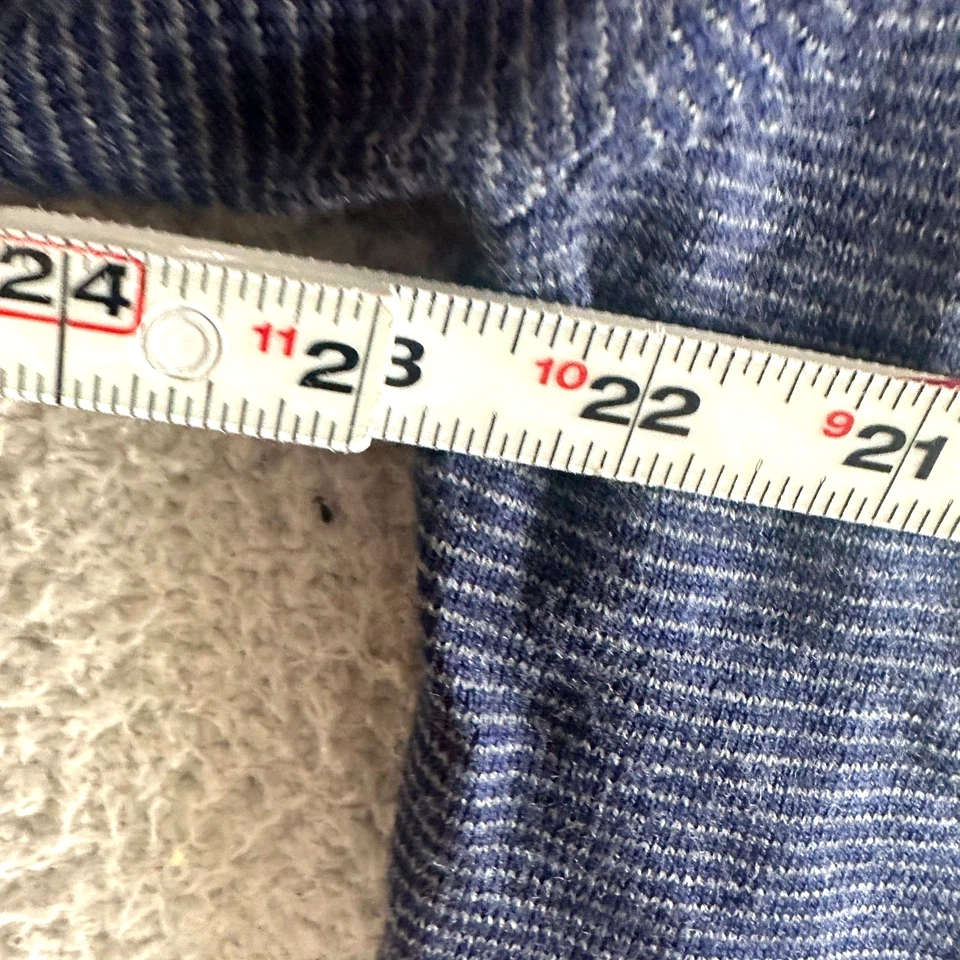 Peter Millar Extrafine Italian Merino Wool Sweater Mens Medium Blue Half Zip - Image 3 of 4