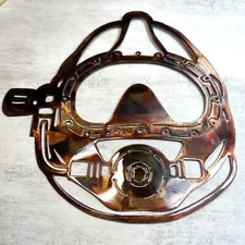 Dive Helmet Metal Wall Art Accent 18 1/2" tall x 18" wide