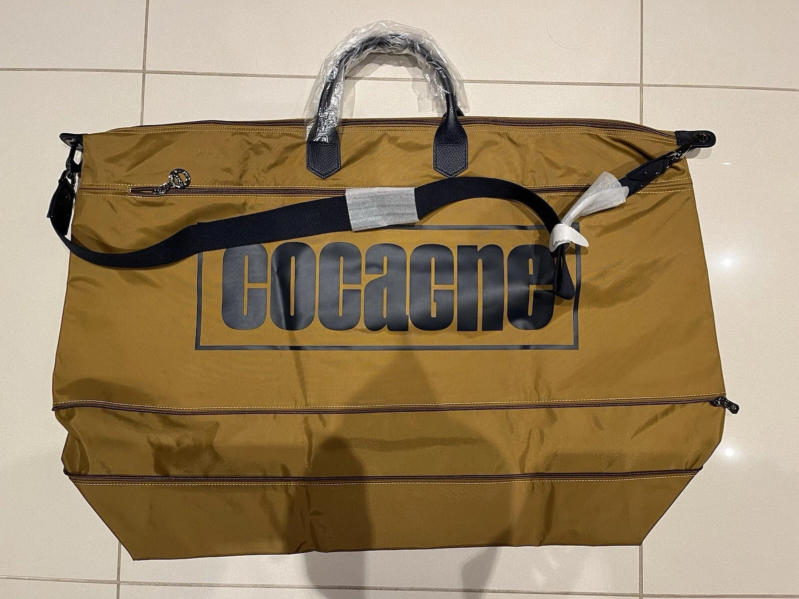 Sac de voyage Longchamp Cocagne XL neuf avec sangle et pochette bagage