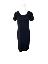 Calvin Klein Black Short Sleeve Stretch Shift Dress Size Small