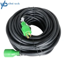 100ft 30Amp RV Power Extension Cord L14-30 4 Prong For Trailer Motorhome Camper