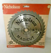 NICHOLSON  8" 80506 MAGICUT RIP CIRCULAR SAW BLADE 