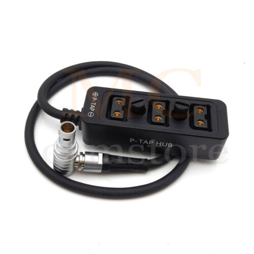 0B 2pin to 3-Port P-tap Female Hub Adapter Splitter for ARRI  Camcorder Power - Picture 1 of 10