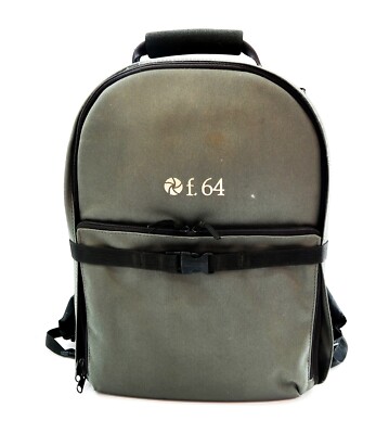 F.64 Photography SLR Camera Backpack in Gray with Dividers and Pockets 18'' x 14''