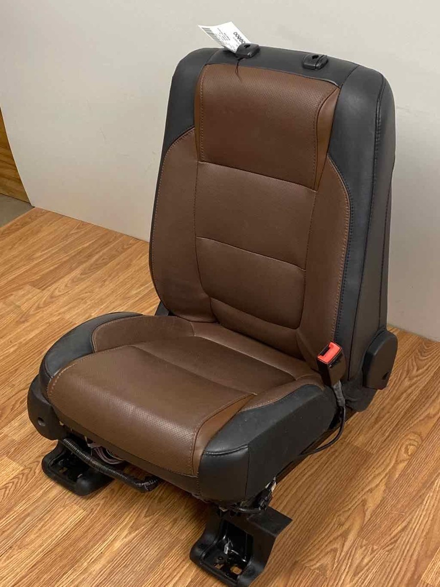 Front Passenger Seat Heated & Cooled Brown Leather Fits FORD