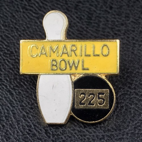 Camarillo Bowl 225 Game Award Pin Vintage Bowling