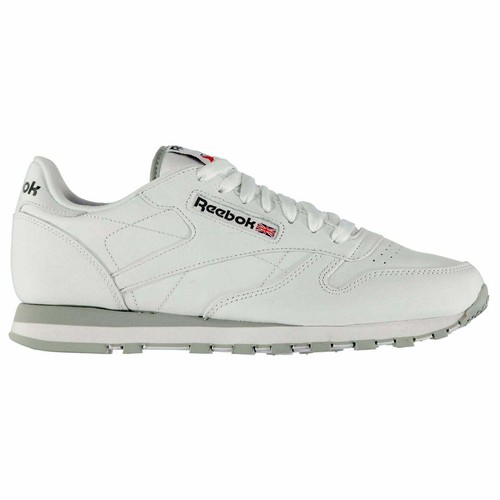 Scarpe da ginnastica classiche Reebok da uomo in pelle stringate nuove - Foto 1 di 17