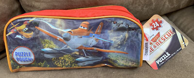 DISNEY PLANES FIRE & RESCUE PENCILCASE /PUZZLE 24 PCS SUPER CUTE!!
