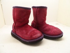 UGG Australia Girl's 1009273T Classic Short Fushia Kids Size 10M