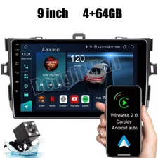 Android 13 Carplay Car Stereo Radio 4+64GB For Toyota Corolla 2009-2013 GPS Navi