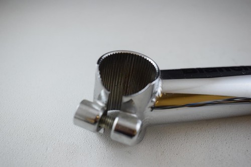 ITALMANUBRI ITM BIANCHI Stem Racing quil 26mm 105mm 22 mm chrome Vintage NOS - Picture 9 of 12