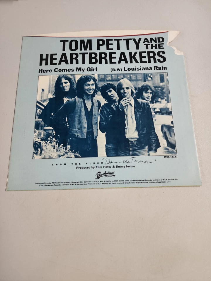 Tom Petty - Here Comes My Girl -  RECORD SLEEVE ONLY (45RPM 7”) (SLV35) Foto 2 de 3