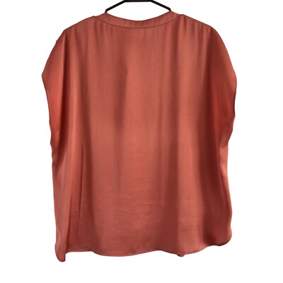 rust satin top