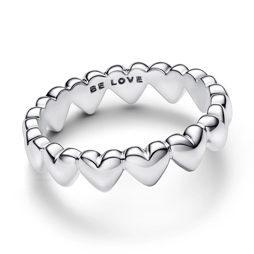 Anello Da Donna Pandora In Argento Con Cuori 193427C00 - Immagine 2 di 3