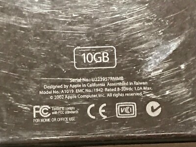 iPod A1019 　10GB　ジャンク　管理ナンバー4408 iPod A1019 10GB ジャンク 管理ナンバー4408 - メルカリ