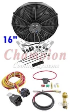 Fan & Relay Kit 16 " Electric Champion Cooling Systems CA 