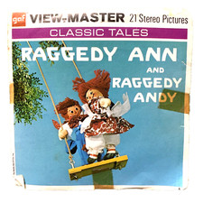 Vintage View-Master Raggedy Ann And Raggedy Andy 3 Reel Set