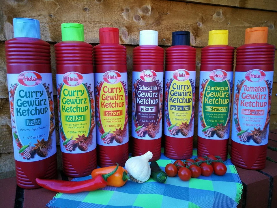 HELA Herb Curry Ketchup EXTRA SHARF Seasoning Sauce 930g. CURRYWURST - Image 3 of 3