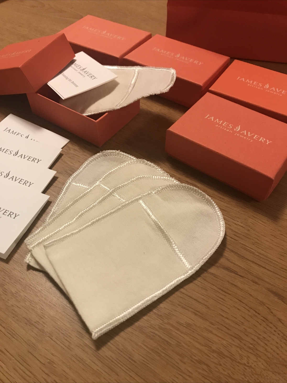 5 Authentic James Avery Gift Boxes w/ Pouch & Card | Also 1 Small Gift Bag*