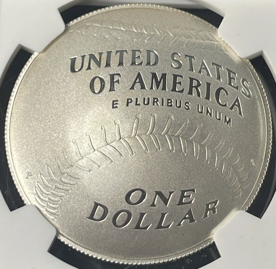 2014 P Baseball Hall of Fame Commemorative Silver NGC PF-69 ULTRA CAMEO Concave - Image 2 of 4