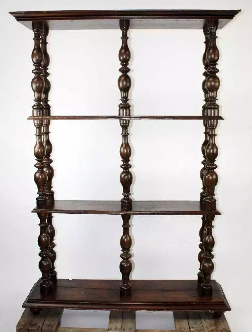 Antique etagere bookcase deals