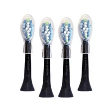 4x Philips DiamondClean AdaptiveClean Replacement Brush Heads | Black | w/o Box