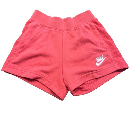 Nike Cotton Girls 5/6 Coral Shorts Pre Owned