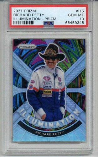 2021 PANINI PRIZM ILLUMINATION PRIZM #I15 RICHARD PETTY CARD NASCAR PSA 10 RARE - Bild 1 von 2