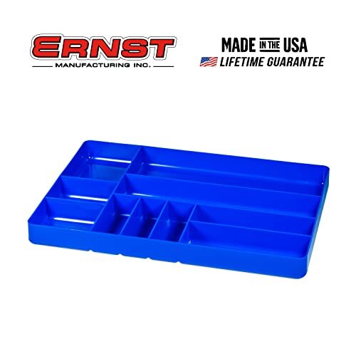 Ernst MFG 10 Compartment Drawer Organizer: Heavy Duty  Assorted Sizes , Colors 