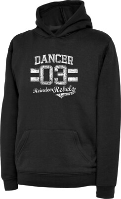 Christmas Dancer Rentier Rebel Vintage Hoodie, Weihnachtsfeiern