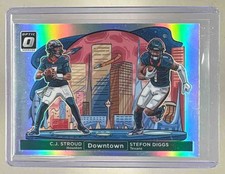 2024 Panini Donruss Optic #5 C.J. Stroud Stefon Diggs Downtown Duos SSP