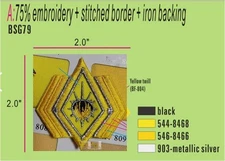 BattleStar Galactica ADMIRAL Insignia Patch Set - BSG79 SET OF 2 PIECES