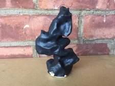 Handmade ceramic maquette sculpture hand painted clay art