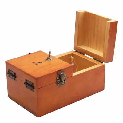 Holz Useless Box Leave Me Alone Maschine Lustige Nutzlos Box Spielzeug Geschenk
