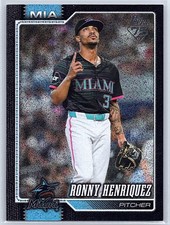 2026 Topps Ronny Henriquez #290 Black Sandglitter FIRST PRINT #1/10 Marlins