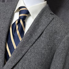 John Varvatos Sport Coat 40R Gray Wool Baxter Blazer Jacket Partially Lined