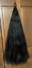 35” Natural Black tail extension blunt cut