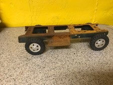 Tonka 1958 Stake Truck Dark Green Frame Only Has Surface Rust. Great Tires Hubc