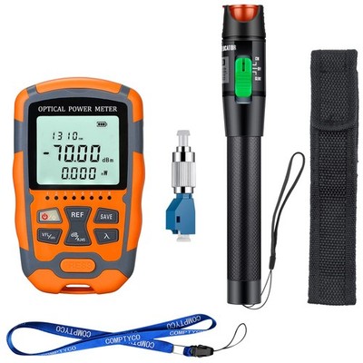 Duogalia 4 in 1 Fiber Optic Tester Portable Fiber Power Meter(-70~10dBm, Buil...