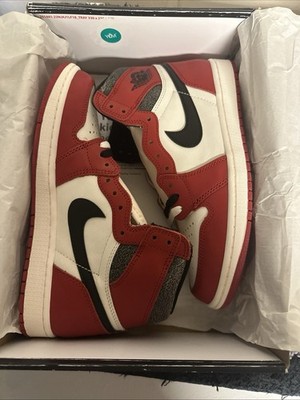DS New Nike Air Jordan Retro 1 High OG Lost And Found 2022 Size 9 Authentic Red