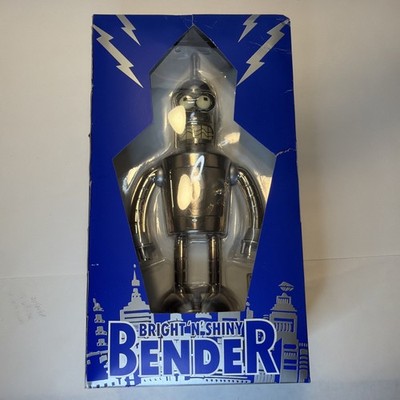 Futurama Bender Bright N Shiny Tin Wind up Robot Rocket USA MPN