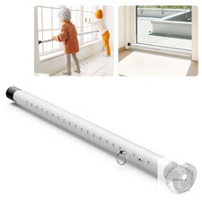 Sliding Door Security Bar, 17-50 Inch Adjustable Heavy Duty Security Bar Rubber