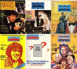 Fantasy Empire 1981-1984 six issues Doctor Who, Prisoner, Hitchhiker's Guide