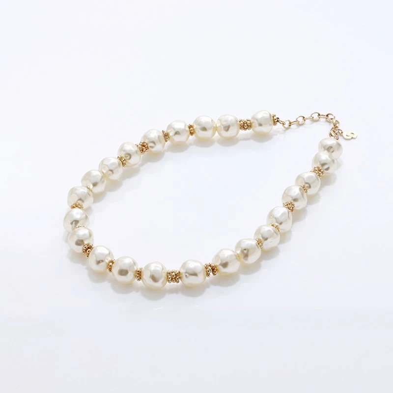 Collana di perle Christian Dior oro bianco WS7478