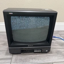 1987 Hitachi CMT1410 14” Color TV Retro Gaming - No Remote - WORKING