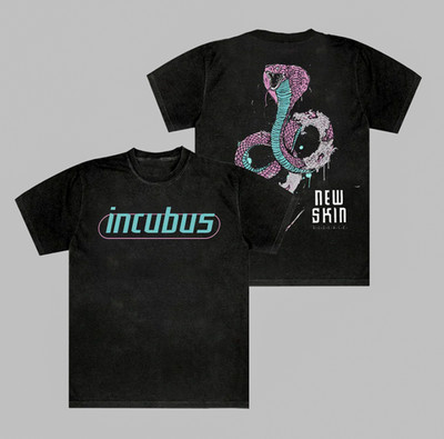 New Skin Snake Tee Incubus Band Unisex Cotton Tee Shirt SU255