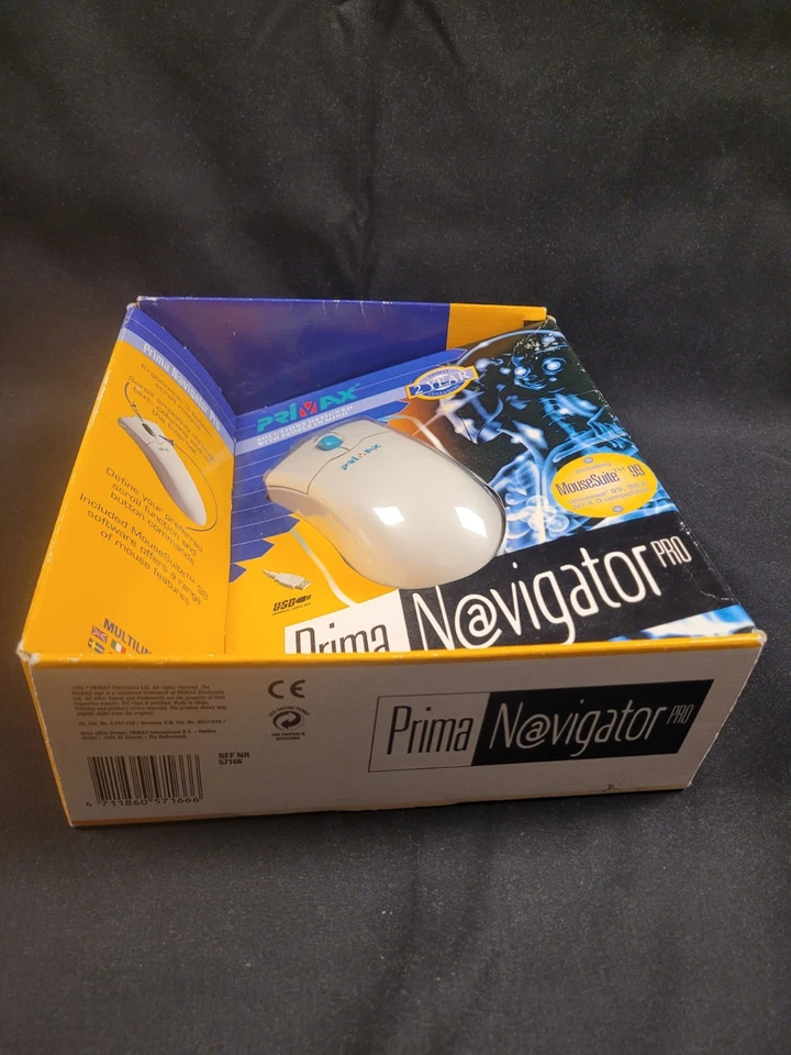 Vintage Primax Prima Navigator PRO Mouse. Brand New With Box Windows 95/98 USB - Image 2 of 4